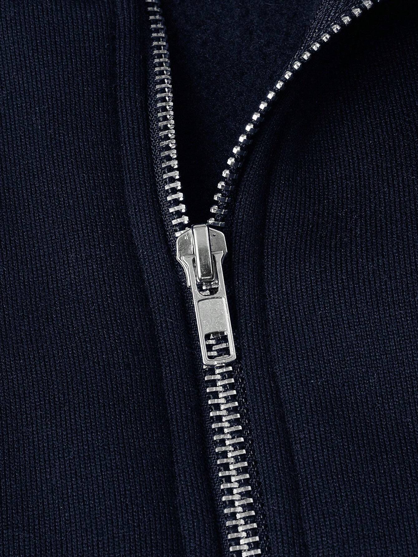 Lars | Zip-up met halve rits