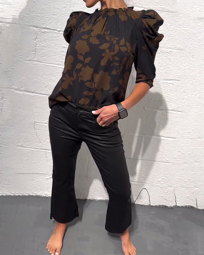 Saar | Blouse Pompmouw Ruche