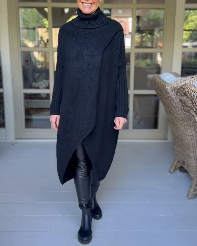 Fleur | Trui met hoge hals en lange mouwen