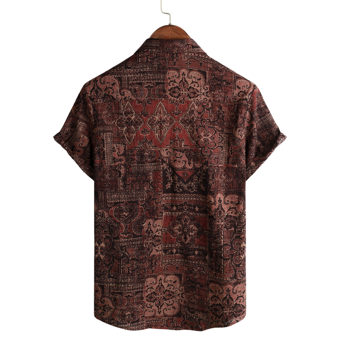 Casper l Stijlvol Herenoverhemd met Korte Mouwen