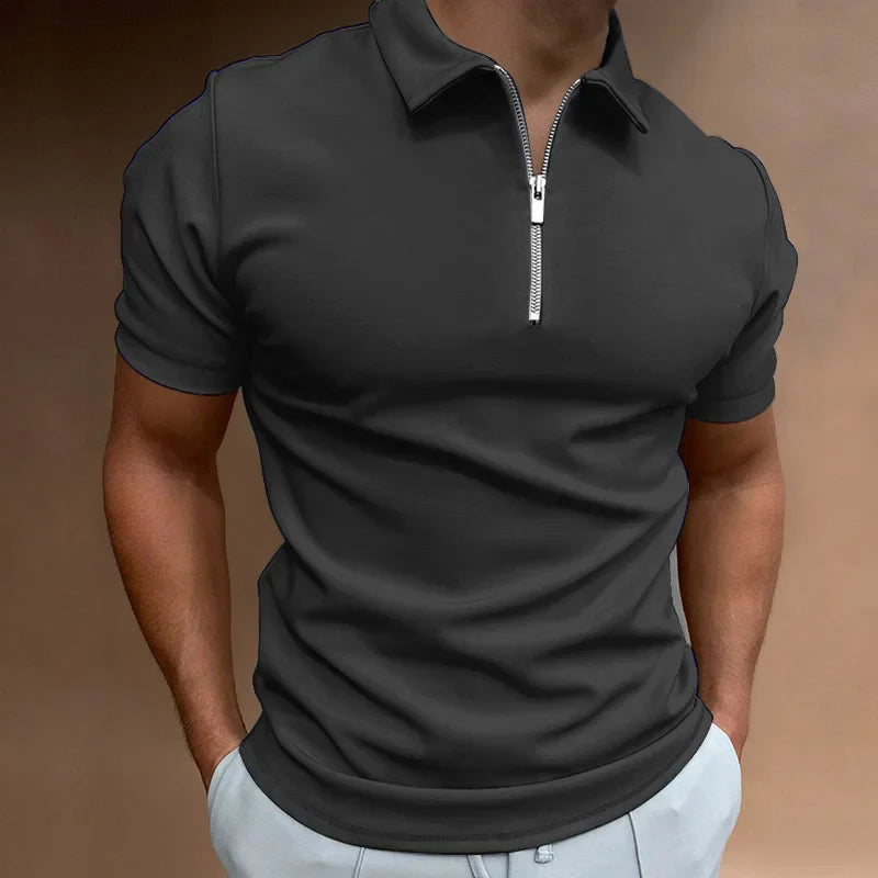 Victor | Klassieke Rits Polo Shirt 2+1 Gratis
