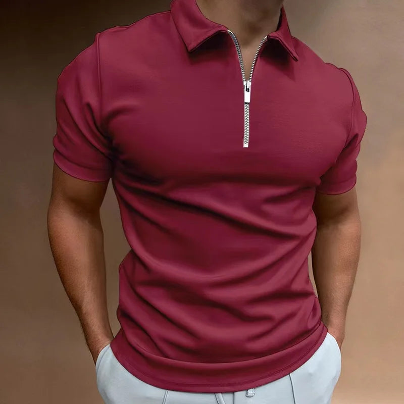 Victor | Klassieke Rits Polo Shirt 2+1 Gratis