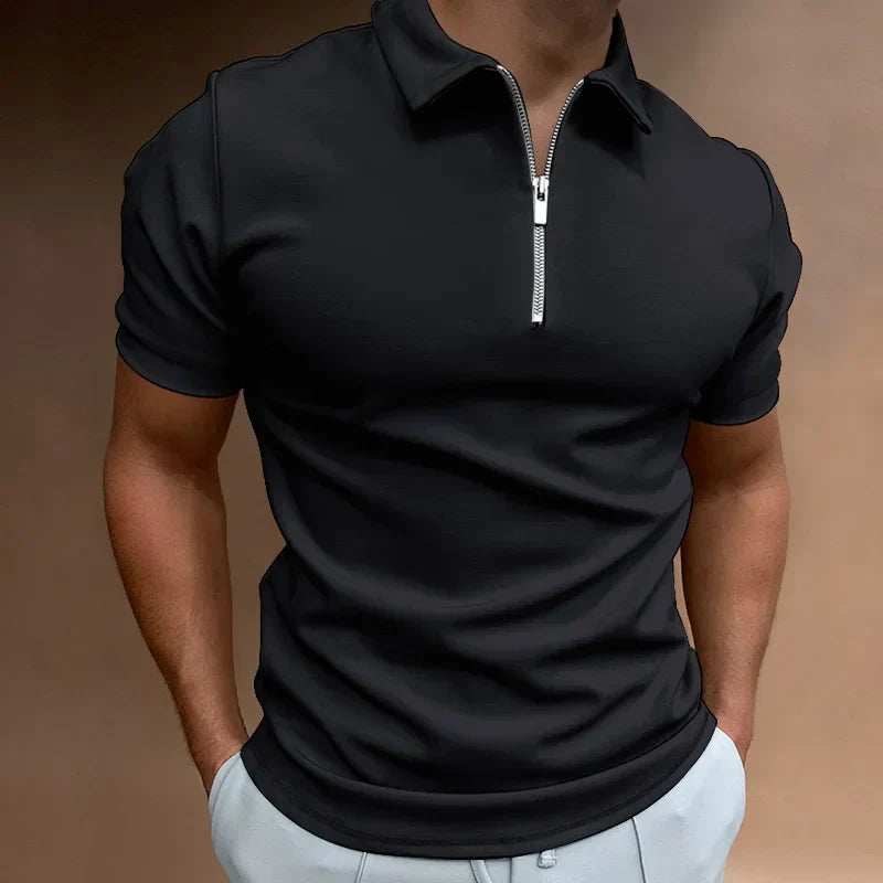Victor | Klassieke Rits Polo Shirt 2+1 Gratis