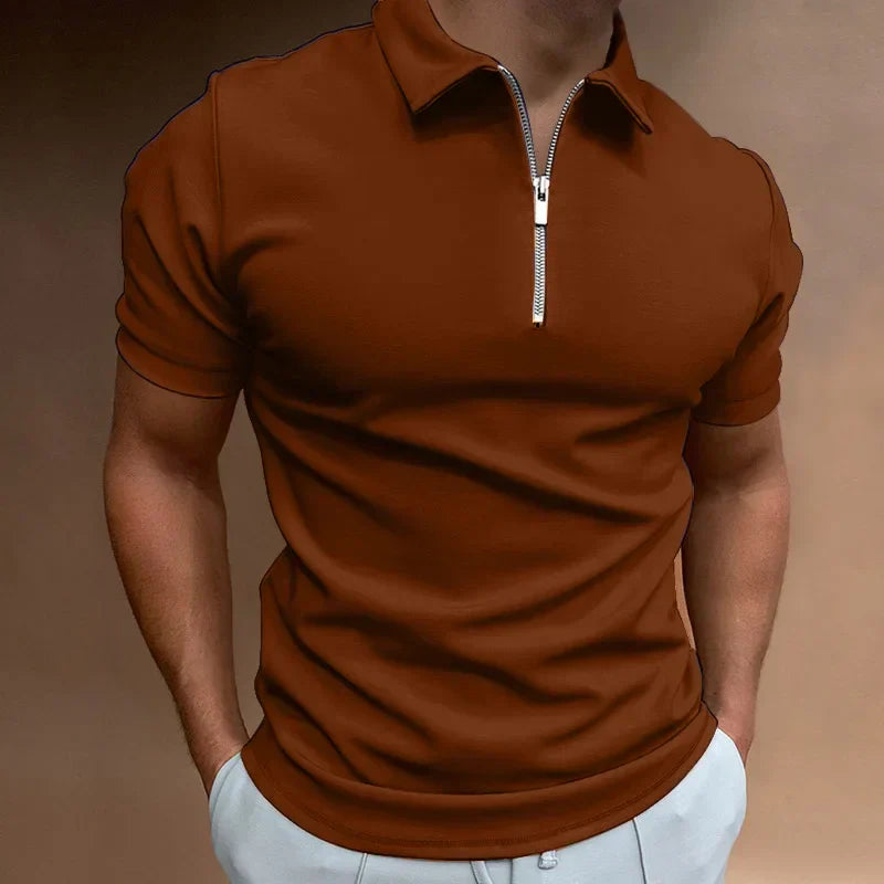 Victor | Klassieke Rits Polo Shirt 2+1 Gratis