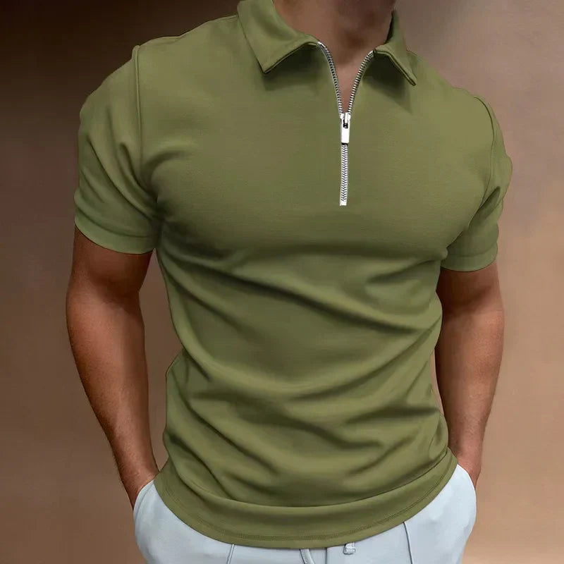 Victor | Klassieke Rits Polo Shirt 2+1 Gratis