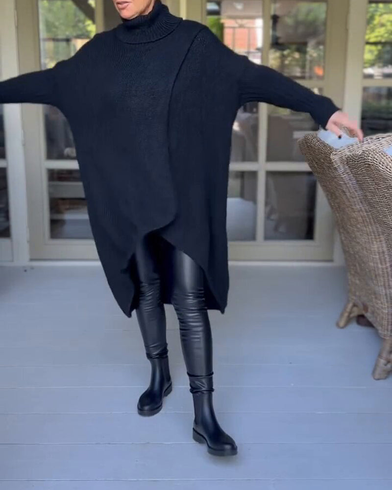 Fleur | Trui met hoge hals en lange mouwen