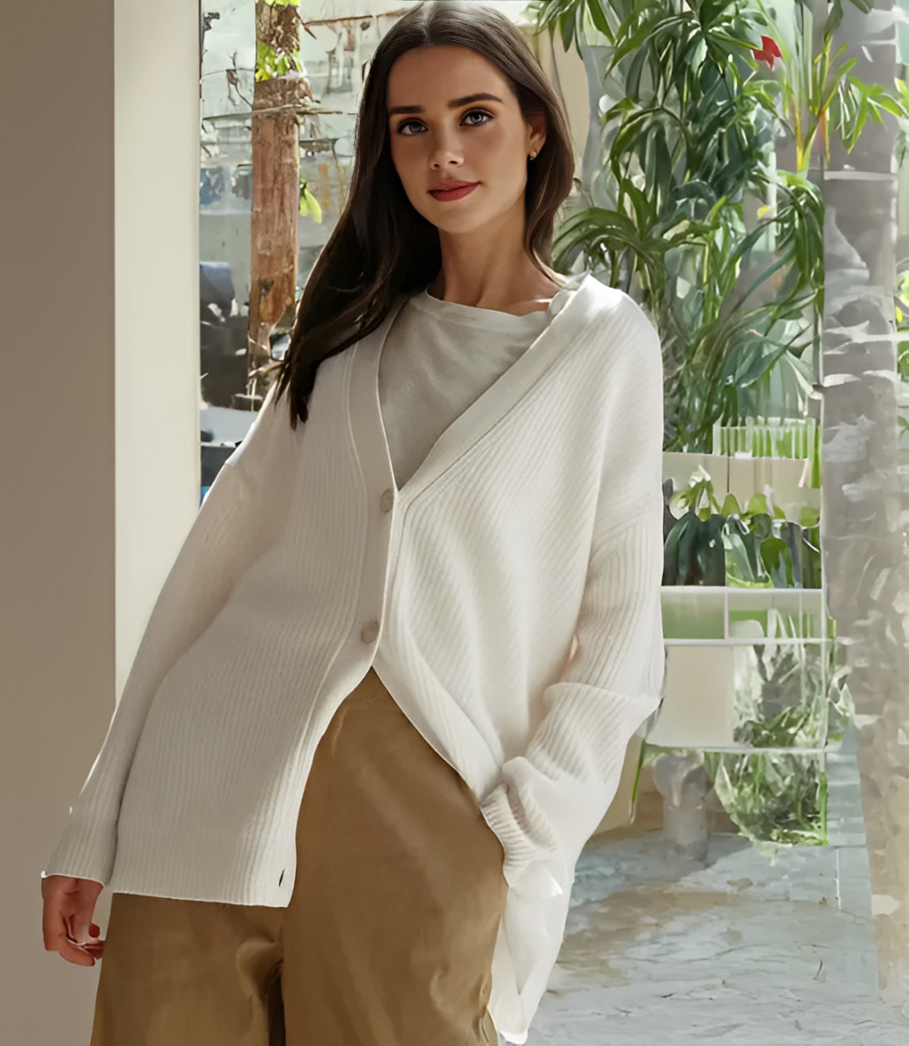 Hanne | Elegante Knopen Cardigan