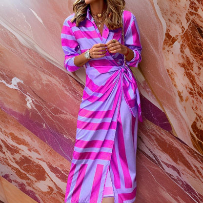 Ari | Jurk met Wikkelprint